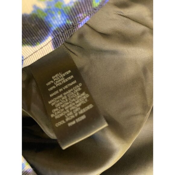 Express Floral Watercolor Print Skater Skirt ‎ Blue Purple White Size 8 Cute Y2K - Picture 6 of 6